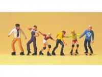 Figuren Rollerskate und Skateboard