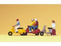 Figuren Motorroller Vespa-Fahrer